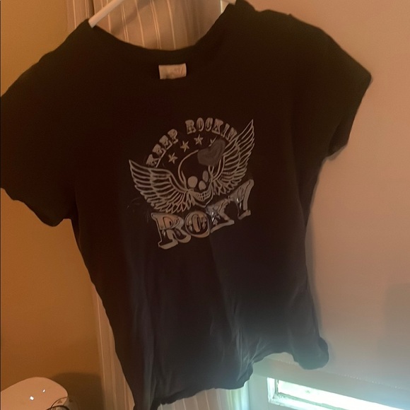 Roxy Black Short Sleeve Graphic Tee - Picture 1 of 6